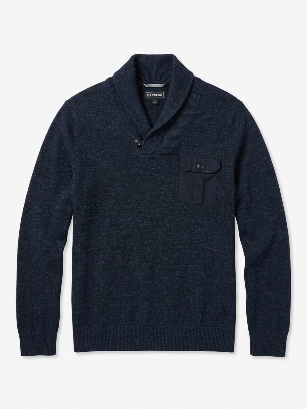 Express Men Shawl Collar Pullover Sweater